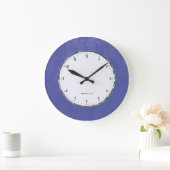 Blauwe neplederen afdrukken grote klok (Huis)