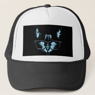 Blauwe nerenkat trucker pet