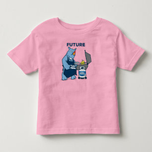 Blauwe neushoorn "toekomstige neushoorn" kinder shirts