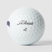 Blauwe Nevel Cameron Naam Met Teddyberen, Golfballen (Logo)
