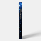 Blauwe Nevel Energie Fractale Kunst Case-Mate iPhone Case (Achterkant / Links)