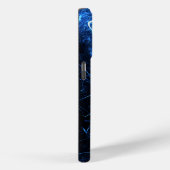 Blauwe Nevel Energie Fractale Kunst Case-Mate iPhone Case (Achterkant / Rechts)