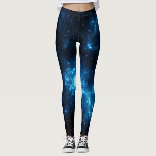 Blauwe nevel Leggings (Voorkant)