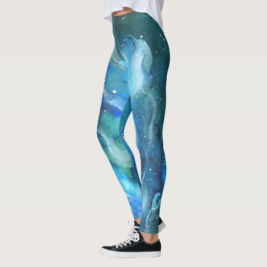 Blauwe nevel Leggings (Links)