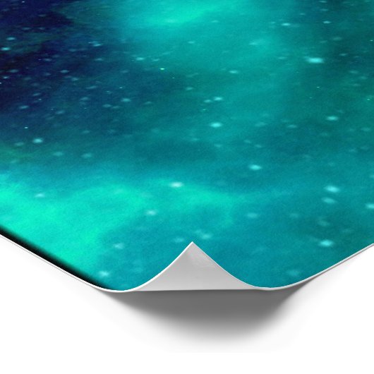 Blauwe nevel Poster (Hoek)