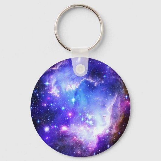 Blauwe nevel sleutelhanger (Voorkant)