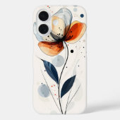 blauwe nevelbloesem Case-Mate iPhone case (Achterkant)