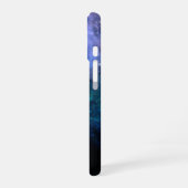 Blauwe Nevelige Koele Gepersonaliseerde Melkweg iPhone 16 Hoesje (Linkerkant)