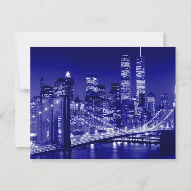 Blauwe New York City Nacht (Voorkant)