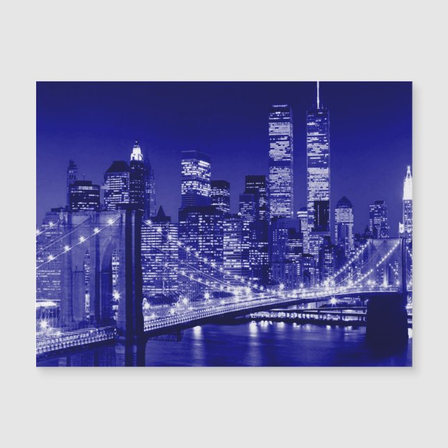 Blauwe New York City Nacht (Voorkant)