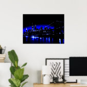 Blauwe New York City Posterprint Poster (Thuiskantoor)