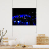 Blauwe New York City Posterprint Poster (Keuken)