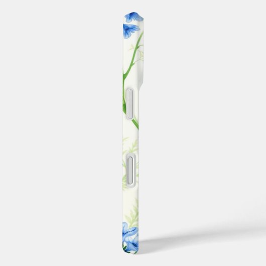 Blauwe Nigella Case-Mate iPhone Case (Achterkant / Rechts)