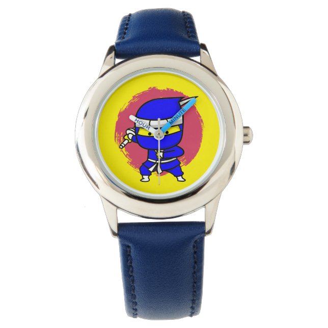 Blauwe ninja!!! horloge (Voorkant)