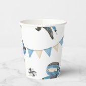 Blauwe Ninja Party papieren bekers (Links)