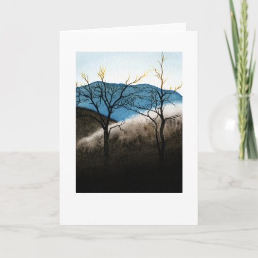 Blauwe nok bevroren regen kaart (Voorkant)