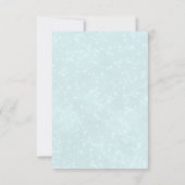 Blauwe Noordse kerstrenrendierpaar sparen de datum Kaart (Achterkant)