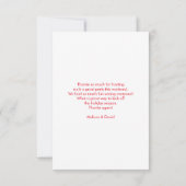 Blauwe Noordse kerstrenrenrennen Pair Dank je wel Bedankkaart (Achterkant)