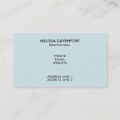 Blauwe Noordse kerstrenrenrennen Visitekaartje (Achterkant)