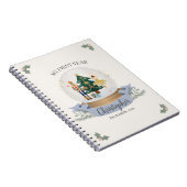 Blauwe Notenkraker Baby shower eerste jaar mijlpaa Notitieboek (Rechterzijde)