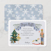 Blauwe Notenkraker Luier Raffle baby Invoegen Informatiekaartje (Voorkant / Achterkant)