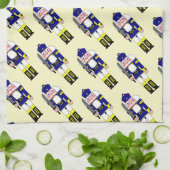 Blauwe Notenkrakers Kerstmis Theedoek (Gevouwen)