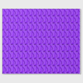 Blauwe notities die Muzieknoten Paars patroon herh Cadeaupapier (Vlak)