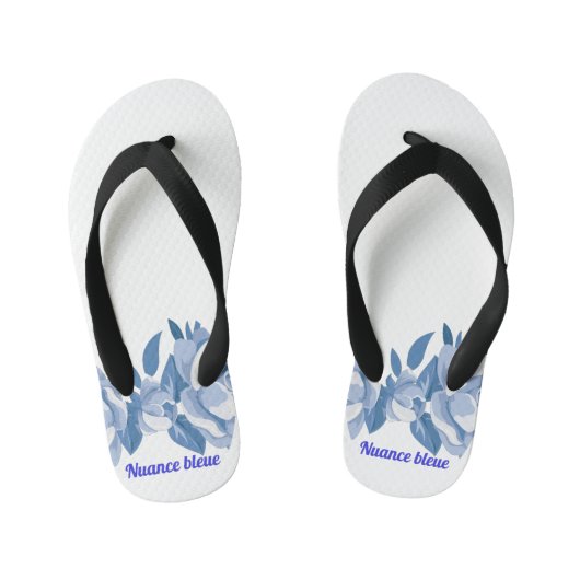 Blauwe nuance gezamenlijk bad kinder teenslippers (Voetbed)