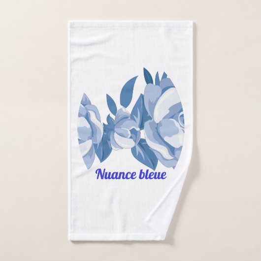 Blauwe nuance samen bad handdoek (Handdoek)