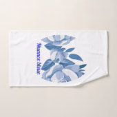 Blauwe nuance samen bad handdoek (Handdoek)