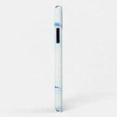 Blauwe Oceaan Abstracte Kunst Aangepaste Monogram  Case-Mate iPhone Case (Achterkant/rechts)