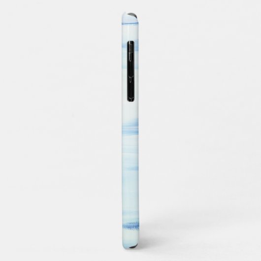 Blauwe Oceaan Abstracte Kunst Aangepaste Monogram  Case-Mate iPhone Case (Achterkant/links)