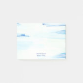 Blauwe Oceaan Abstracte Kunst Gepersonaliseerde Na Post-it® Notes (Voorkant)