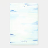 Blauwe Oceaan Abstracte Kunst Gepersonaliseerde Na Post-it® Notes (Voorkant)
