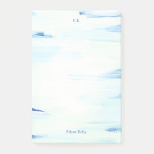 Blauwe Oceaan Abstracte Kunst Gepersonaliseerde Na Post-it® Notes