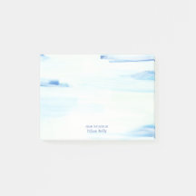Blauwe Oceaan Abstracte Kunst Persoonlijke Naam