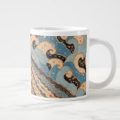 Blauwe Oceaan Batik Speciale Mok (Rechts)