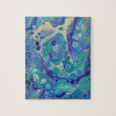 Blauwe oceaan bubbels puzzel (Verticaal)