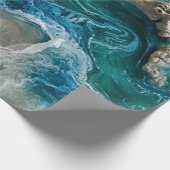 Blauwe Oceaan Cadeaupapier (Hoek)