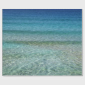 Blauwe oceaan cadeaupapier (Vlak)