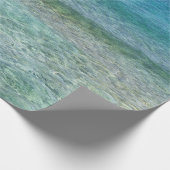 Blauwe oceaan cadeaupapier (Hoek)