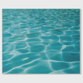 Blauwe oceaan cadeaupapier (Vlak)