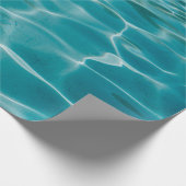 Blauwe oceaan cadeaupapier (Hoek)