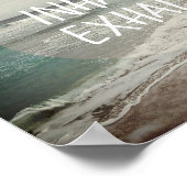 blauwe oceaan citaat poster inhale exhale (Hoek)