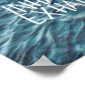 blauwe oceaan citaat poster inhale exhale (Hoek)