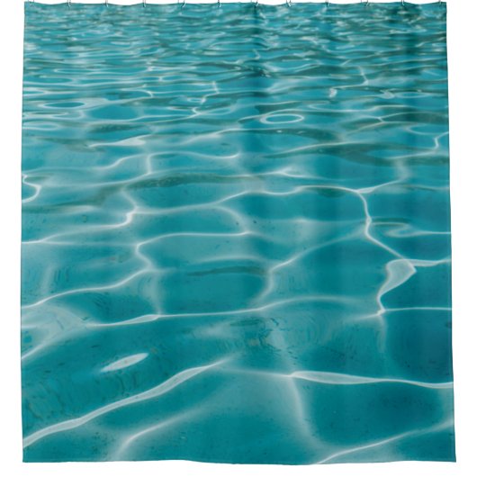 Blauwe oceaan douchegordijn (Voorkant)