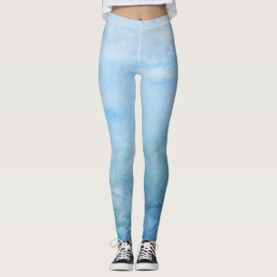 blauwe oceaan eenvoudig schattig sprankelen modern leggings