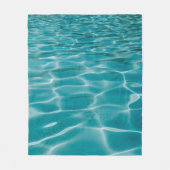 Blauwe oceaan fleece deken (Voorkant)