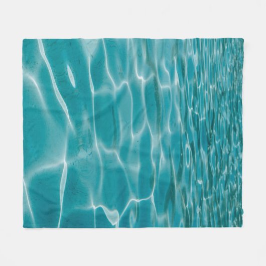 Blauwe oceaan fleece deken (Voorkant (Horizontaal))