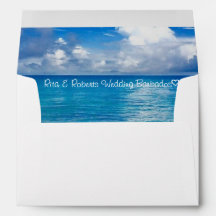 Blauwe Oceaan | Gepersonaliseerde envelop 7 ¼" x 5